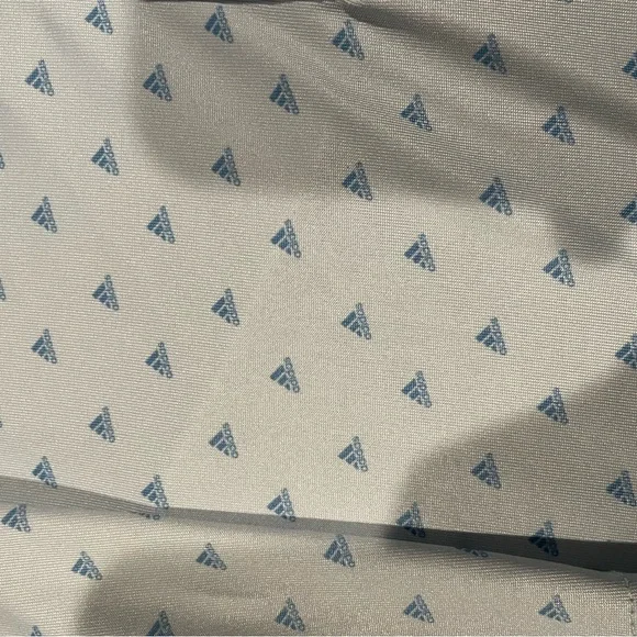 Adidas Men's Sky Blue Logo Patterned Polo Shirt Size 2XL - Picture 4 of 4